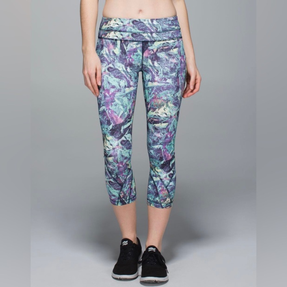 Lululemon Run: Inspire Crop II, Size: 4, Color: Iridescent Multi